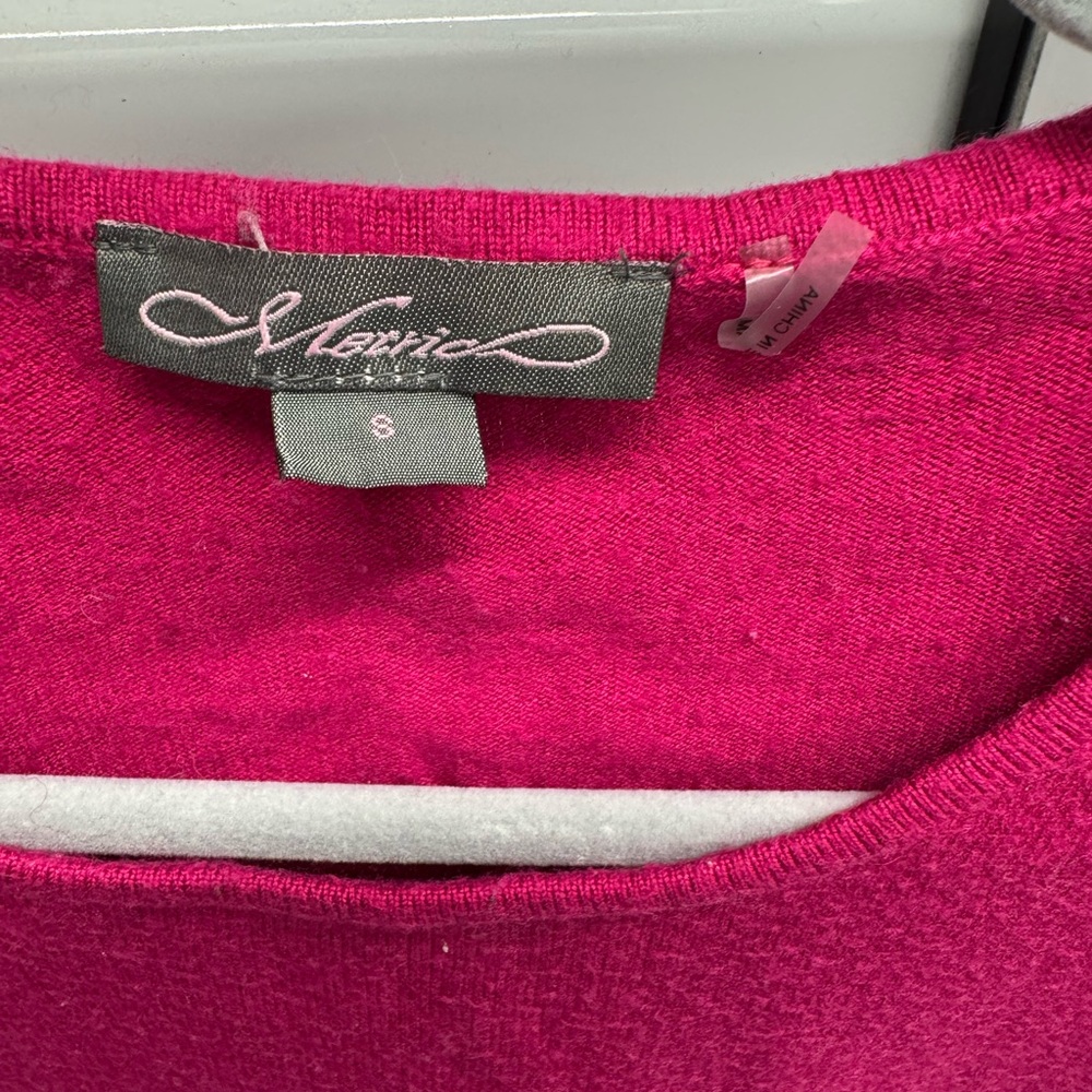 Metric Women’s Size S Bright Pink Sweater - Picture 3 of 3